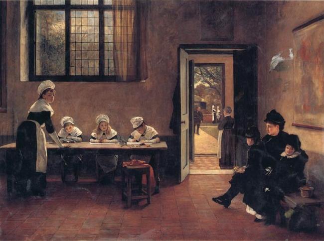 George Adolphus Storey Orphans oil painting image